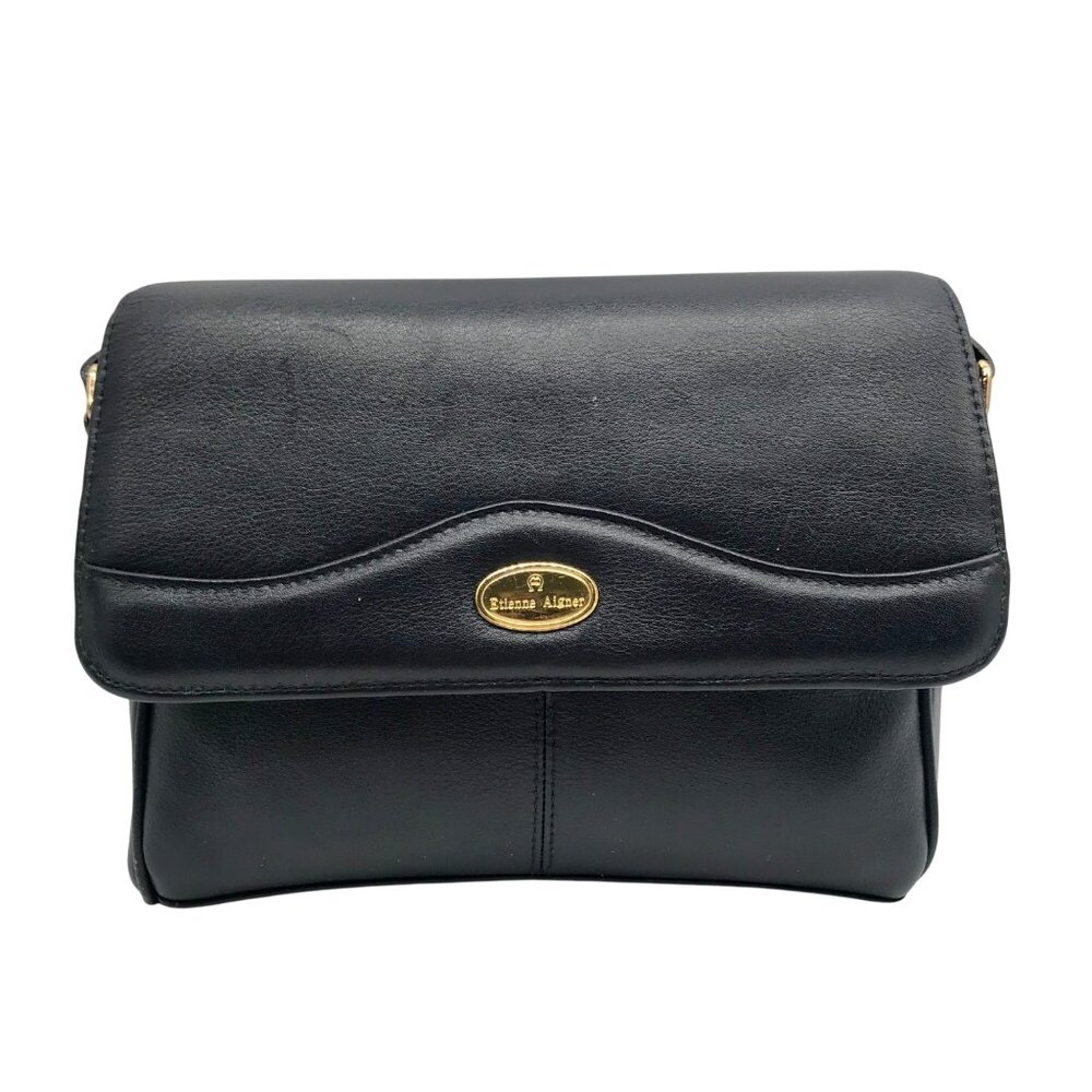 Etienne Aigner Black Leather Crossbody